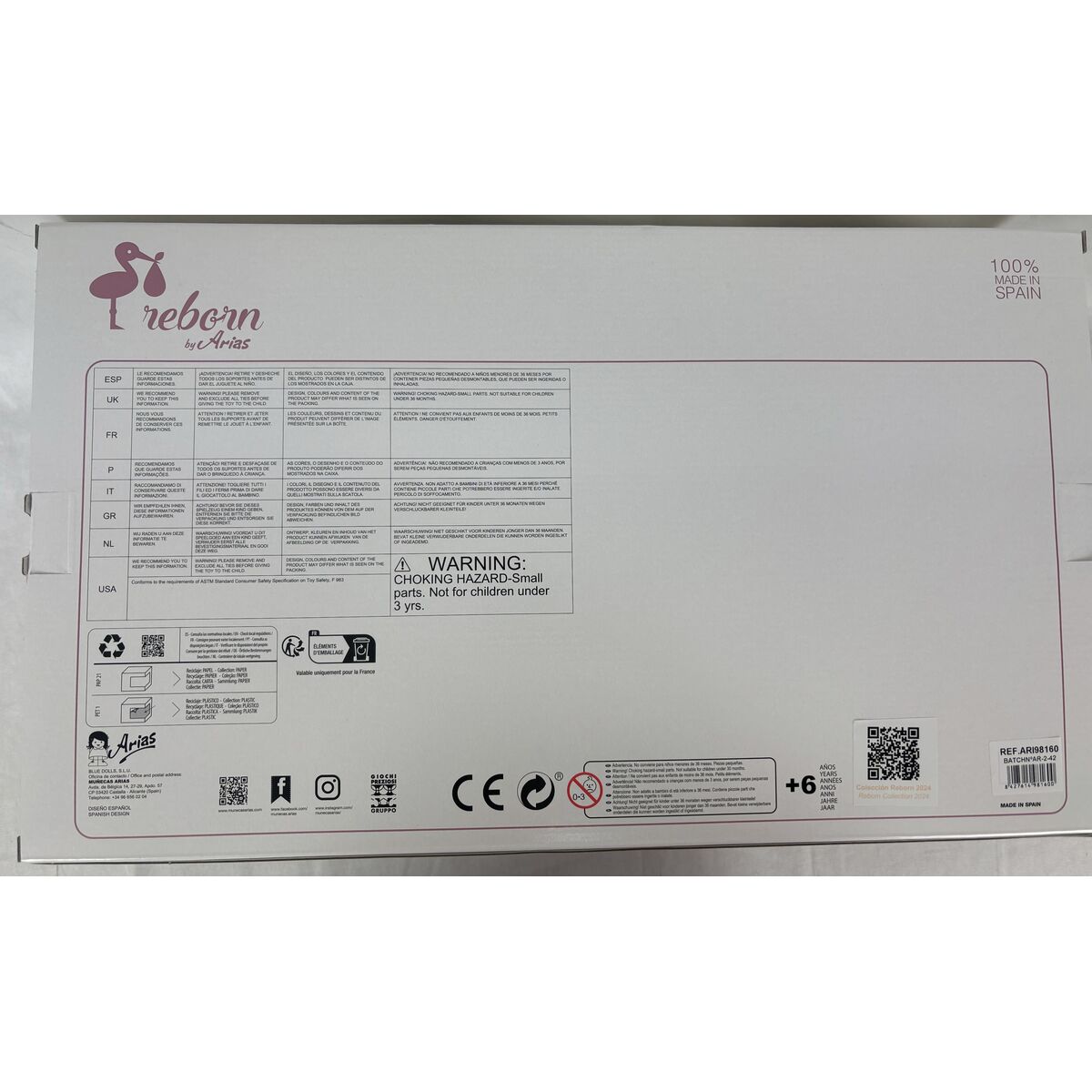 Păpușă Bebe Arias Sandra 40 cm