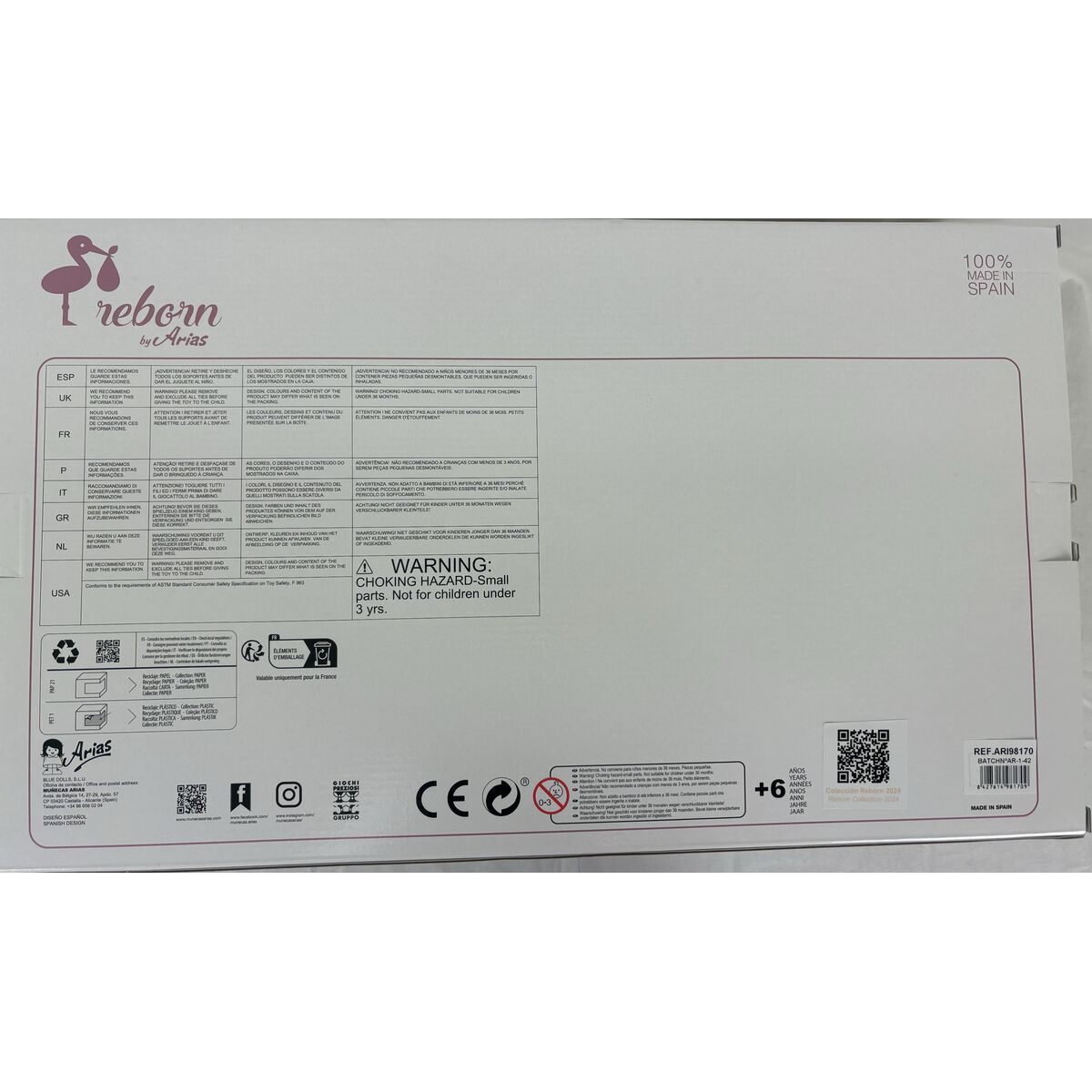 Păpuși renăscute Arias Ruben 45 cm