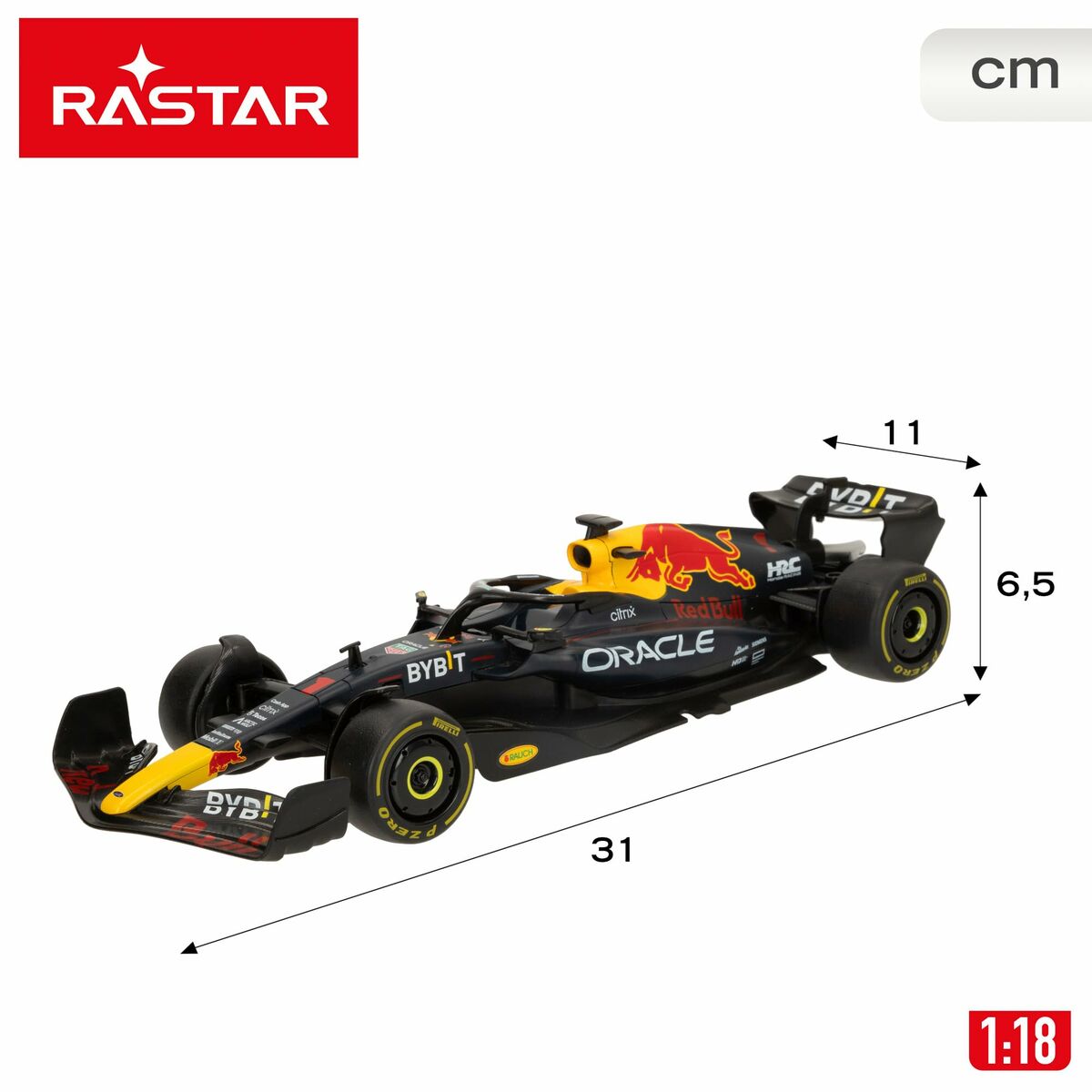 Mașină Radio Control Red Bull Oracle RB Racing RB18 F1 1:18