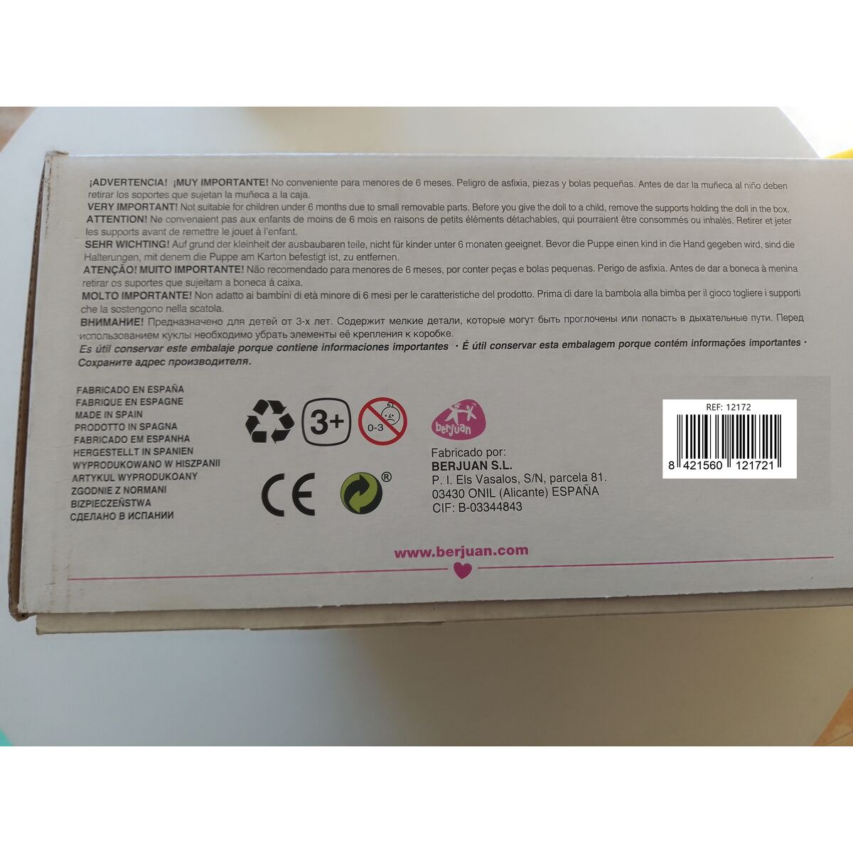 Păpuși renăscute Berjuan 12172-24 45 cm