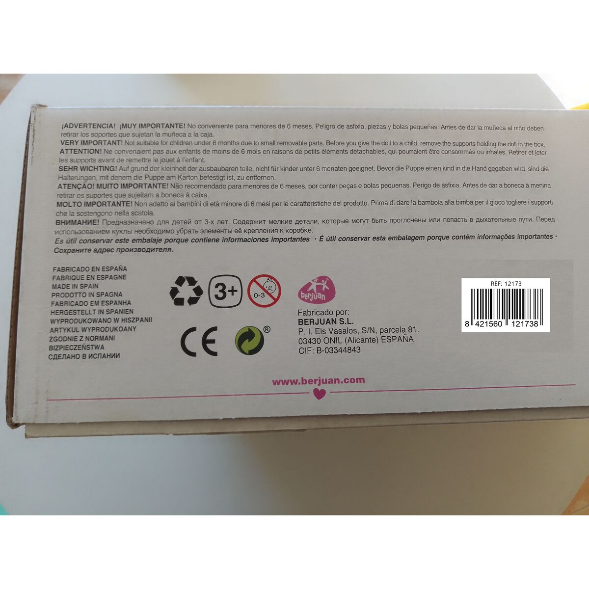 Păpuși renăscute Berjuan 12173-24 45 cm