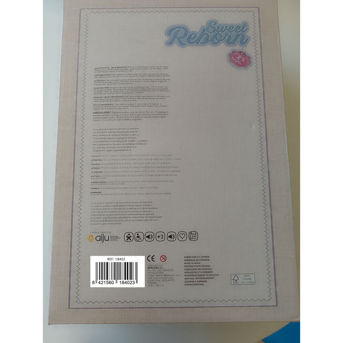 Păpuși renăscute Berjuan 18402-24 50 cm