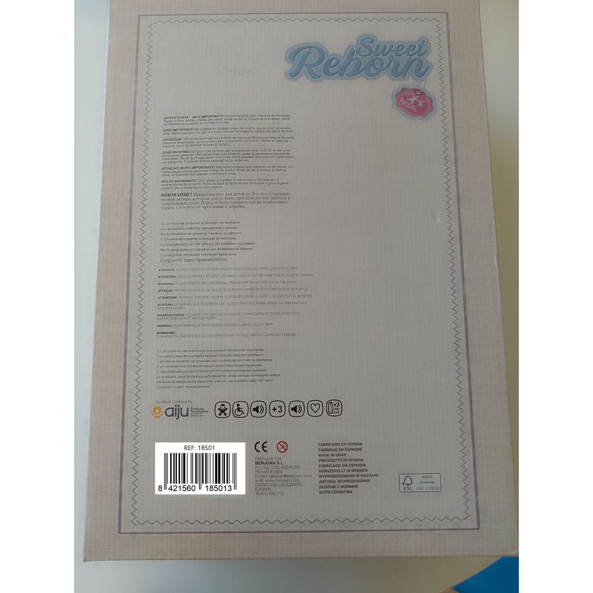 Păpuși renăscute Berjuan 18501-24 50 cm