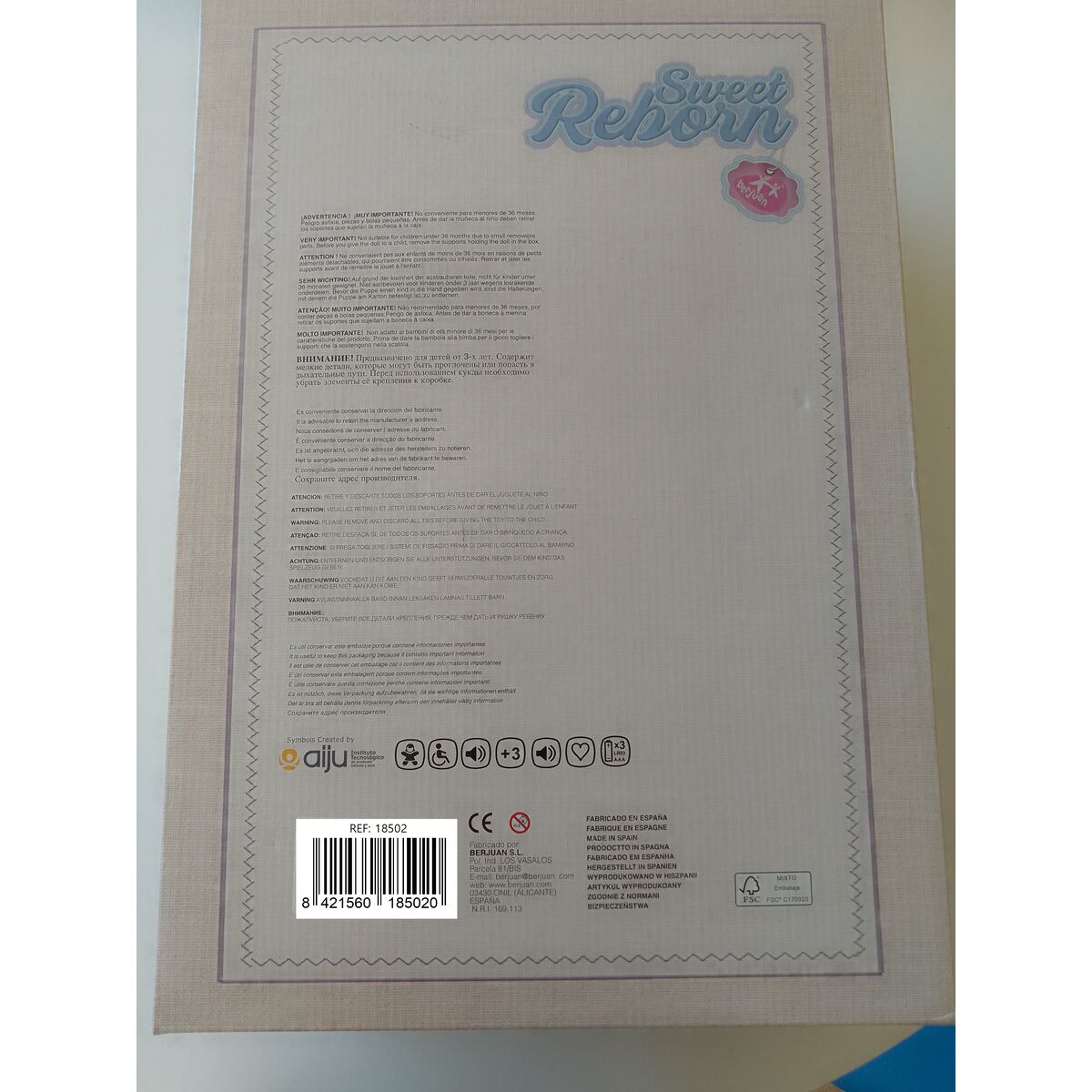 Păpuși renăscute Berjuan 18502-24 50 cm