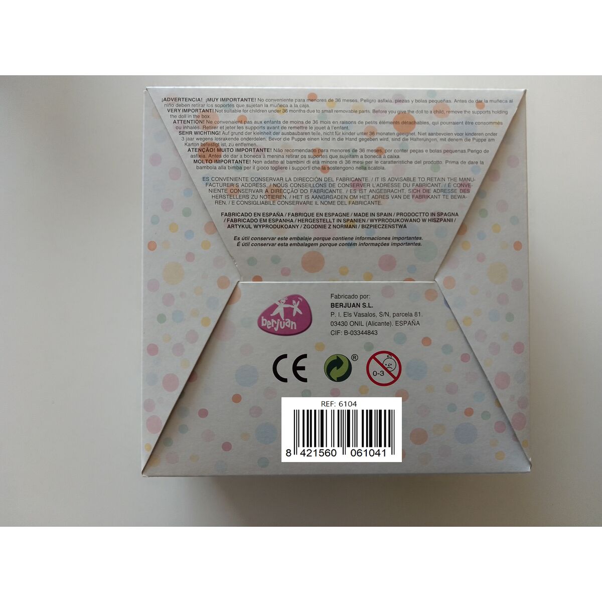 Păpușă Bebe Berjuan 38 cm