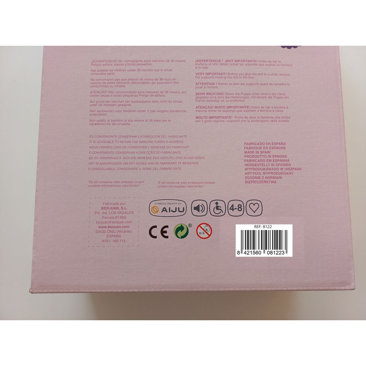 Păpuși renăscute Berjuan 8122-24 45 cm