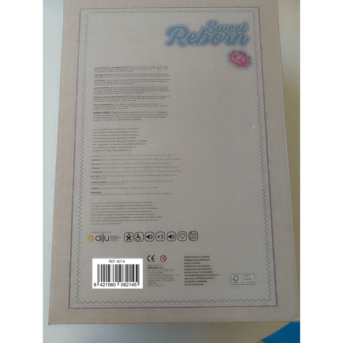 Păpuși renăscute Berjuan  8214-24 50 cm