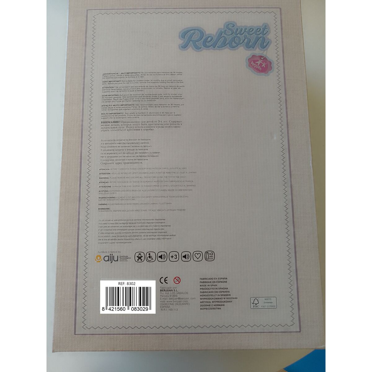 Păpuși renăscute Berjuan 8302-24 50 cm