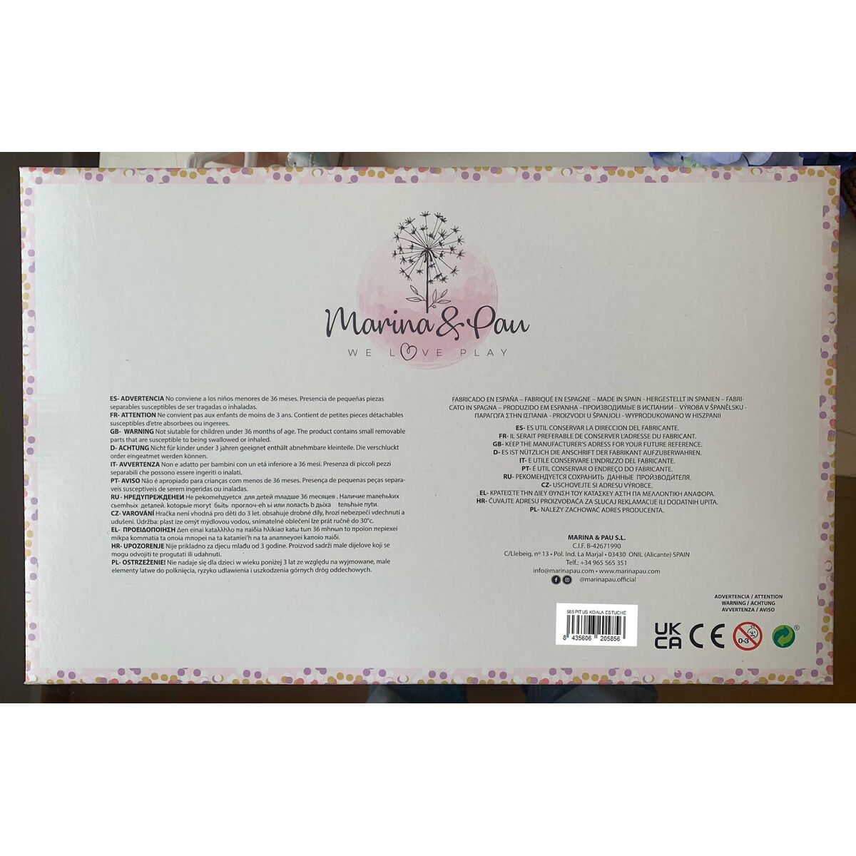 Păpușă bebeluș Marina & Pau Pitus 40 cm