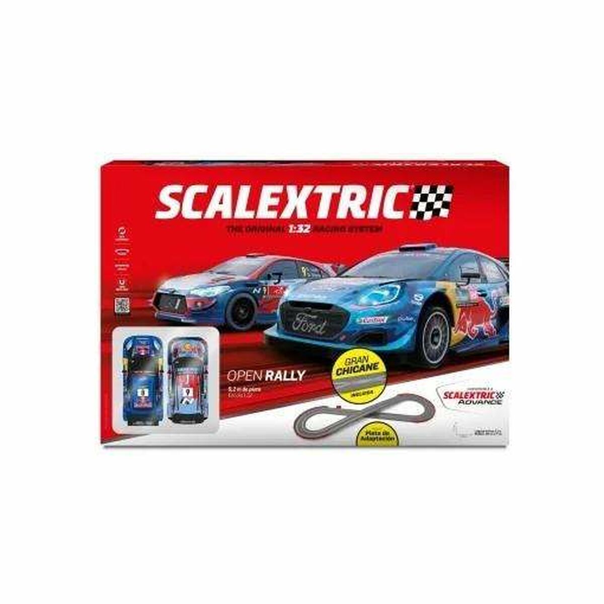 Pistă de Curse Scalextric Open Rally 233 x 77 cm