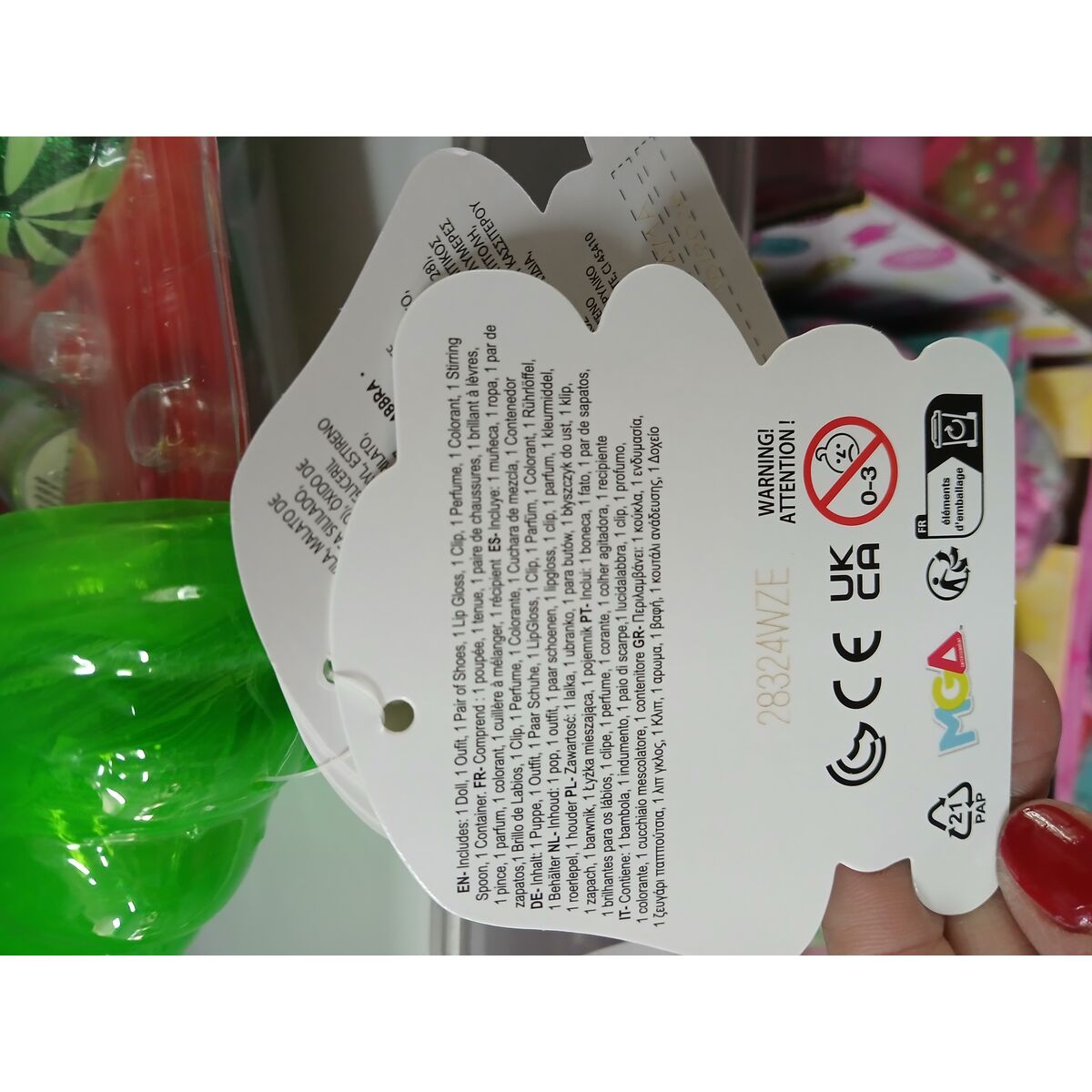 Păpușă bebeluș MGA 19,6 x 12,7 x 6,35 cm