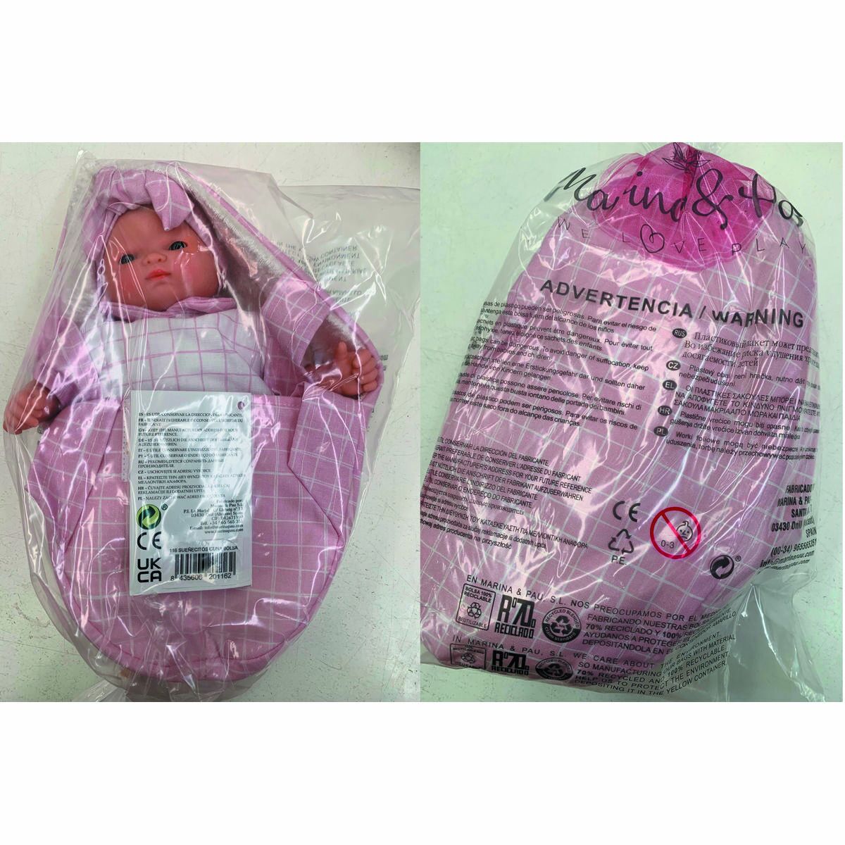 Păpușă bebeluș Marina & Pau 26 cm