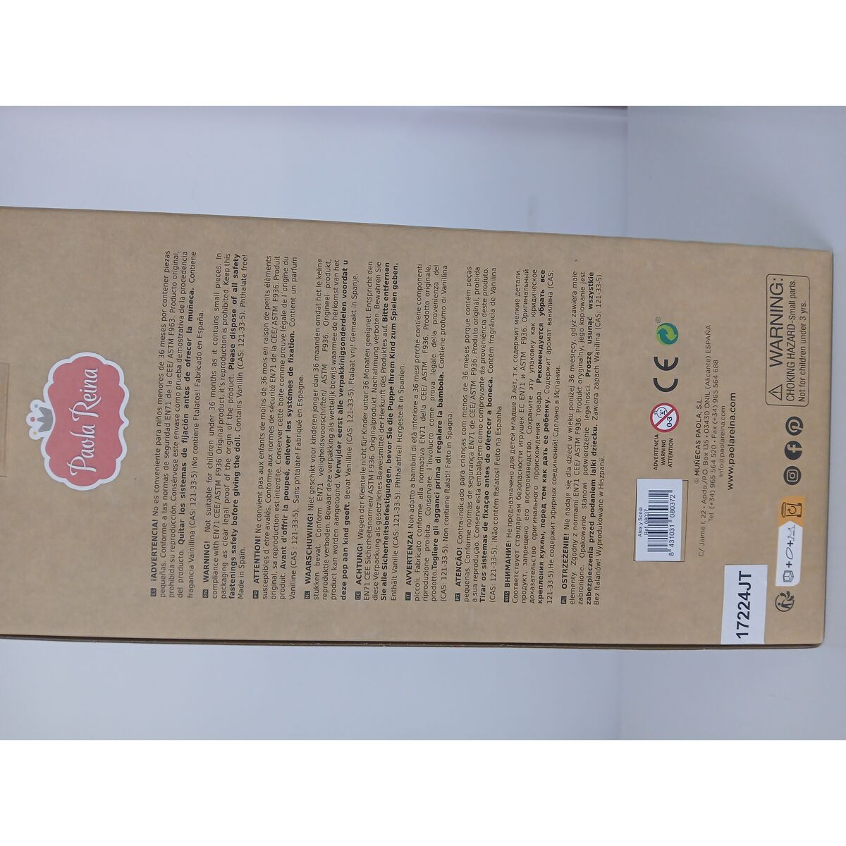 Păpușă bebeluș Paola Reina Sonia 36 cm