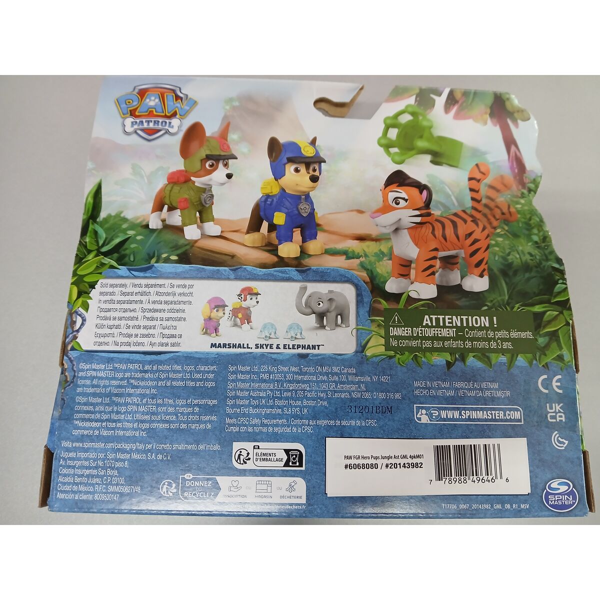 Playset The Paw Patrol Jungle 19,05 x 20,23 x 5,71 cm 4 Unități