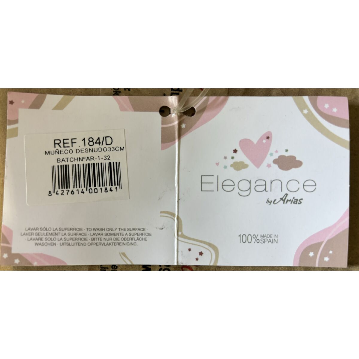 Păpușă bebeluș Arias 33 cm