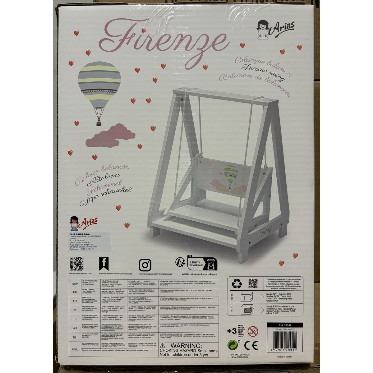 Accesorii pentru papusi Arias Leagăn