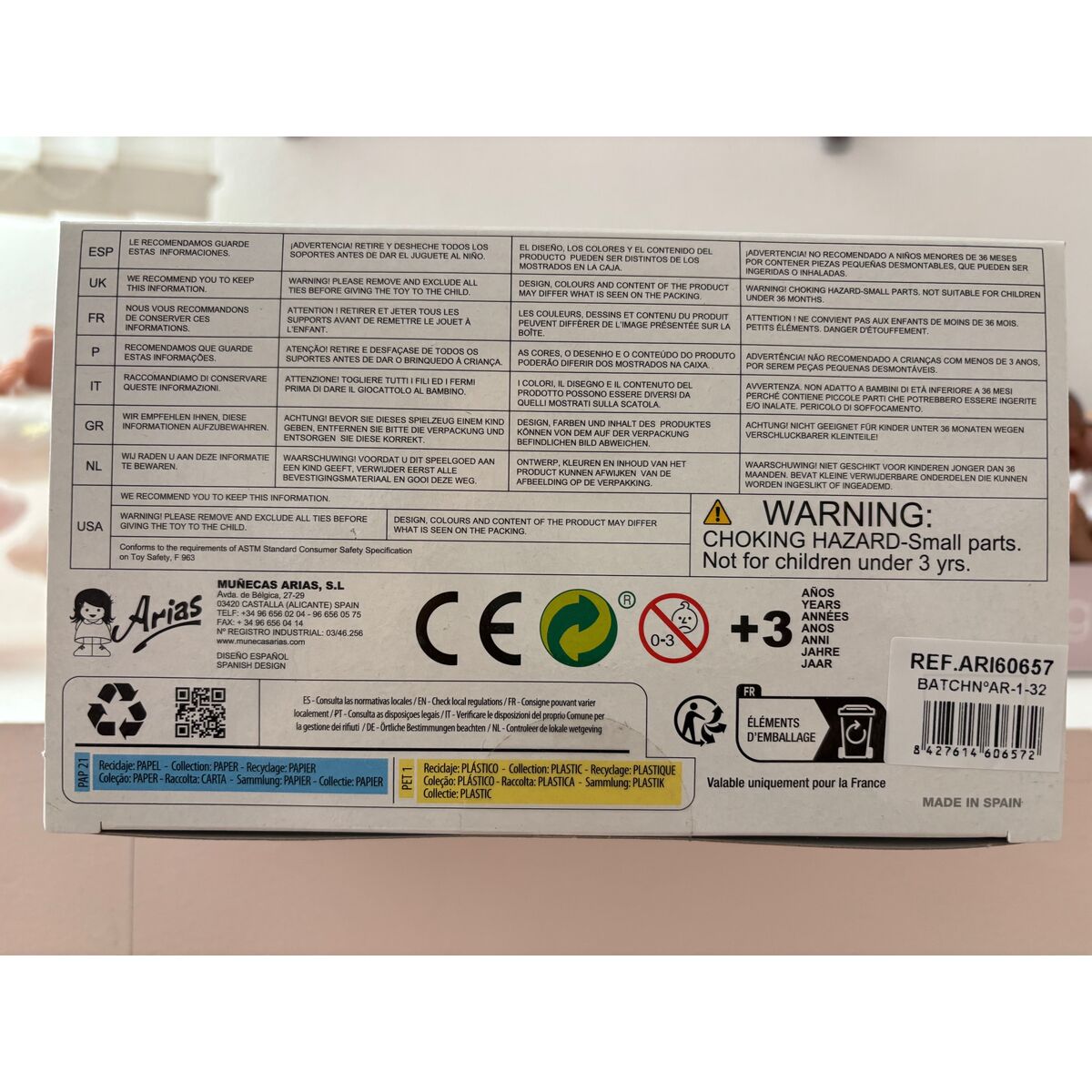 Păpușă Arias Elegance Carlota 36 cm