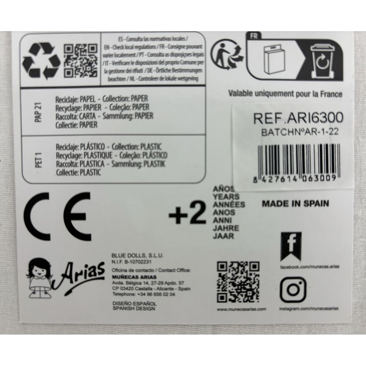 Pantofi pentru păpuși Arias Roz 45 cm