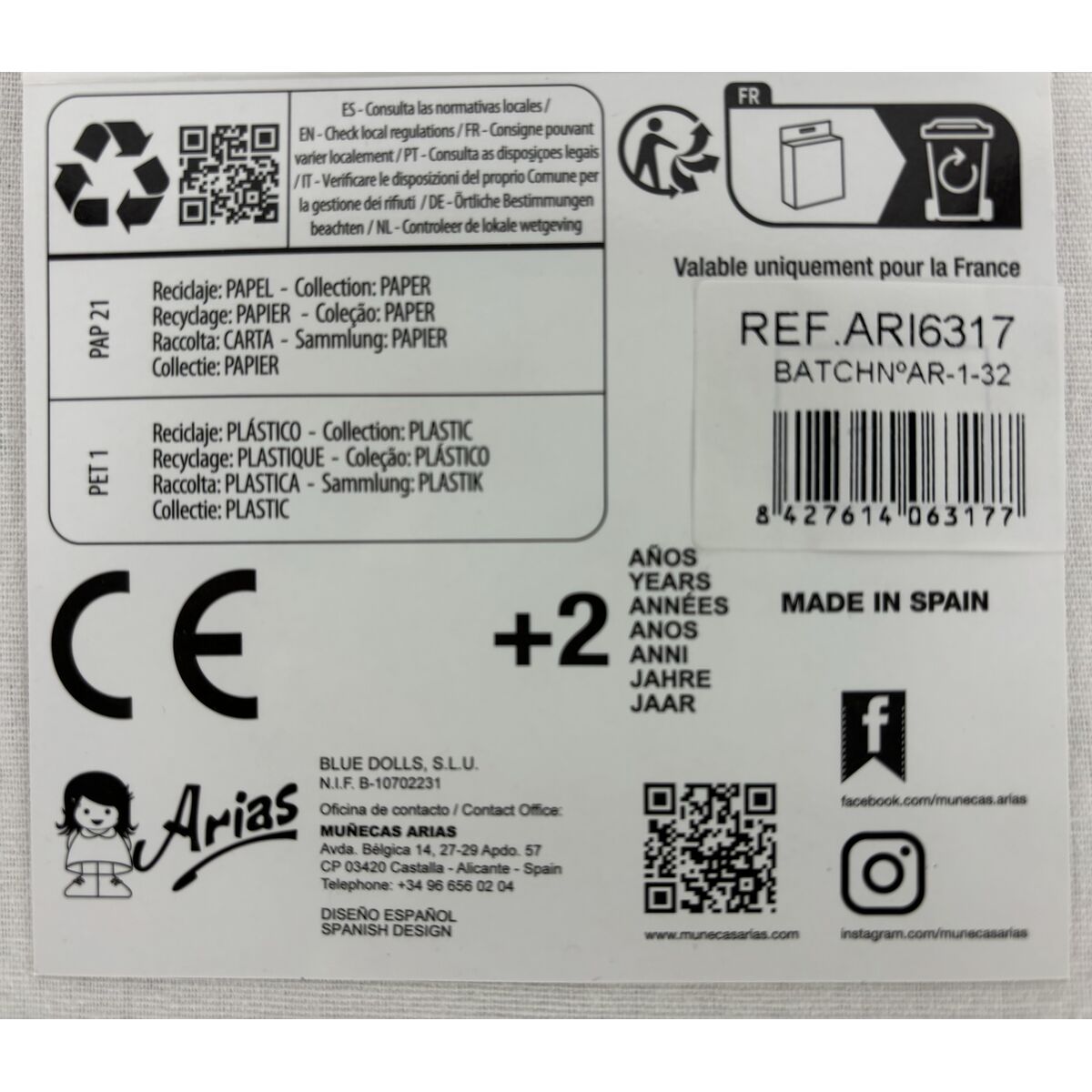 Pantofi pentru păpuși Arias Roz 45 cm