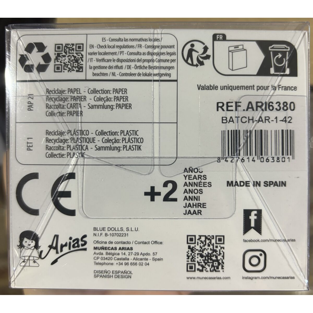 Pantofi pentru păpuși Arias Roz 40 cm