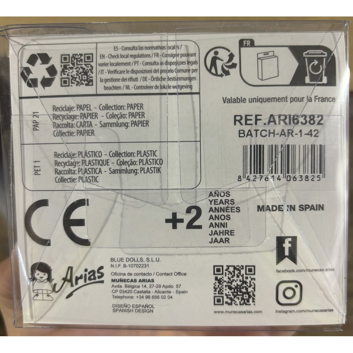 Pantofi pentru păpuși Arias Roz 40 cm