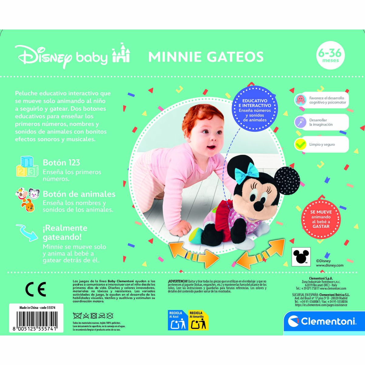 Jucărie de Pluș Minnie Mouse 26 x 23 x 16 cm