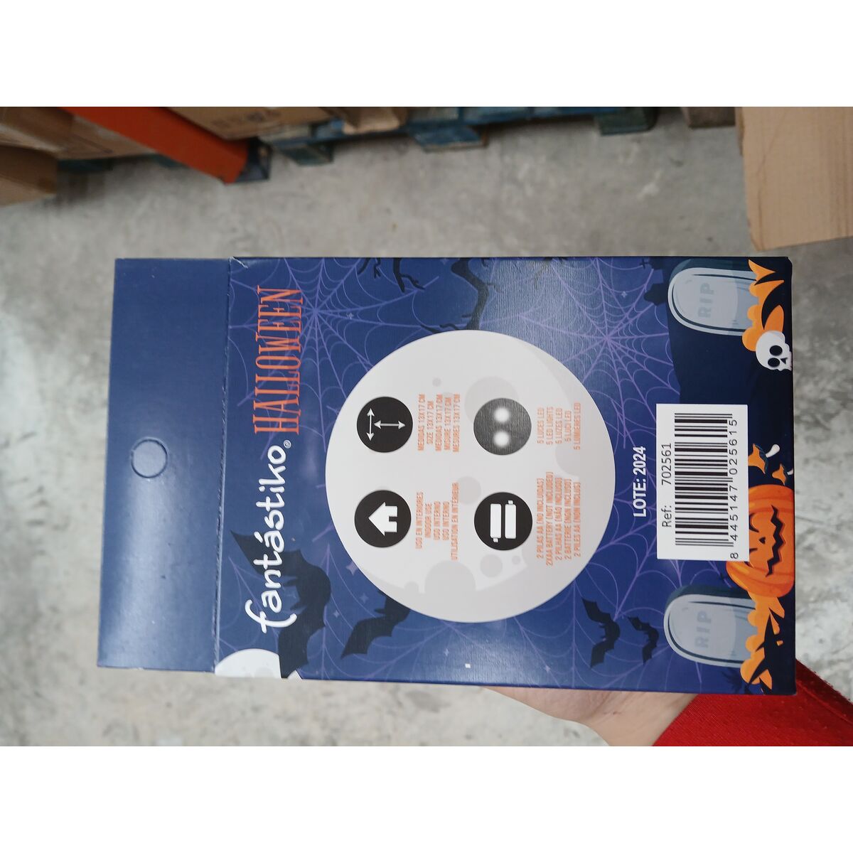 Decorațiune pentru Halloween Juinsa 19,5 x 16 cm Craniu