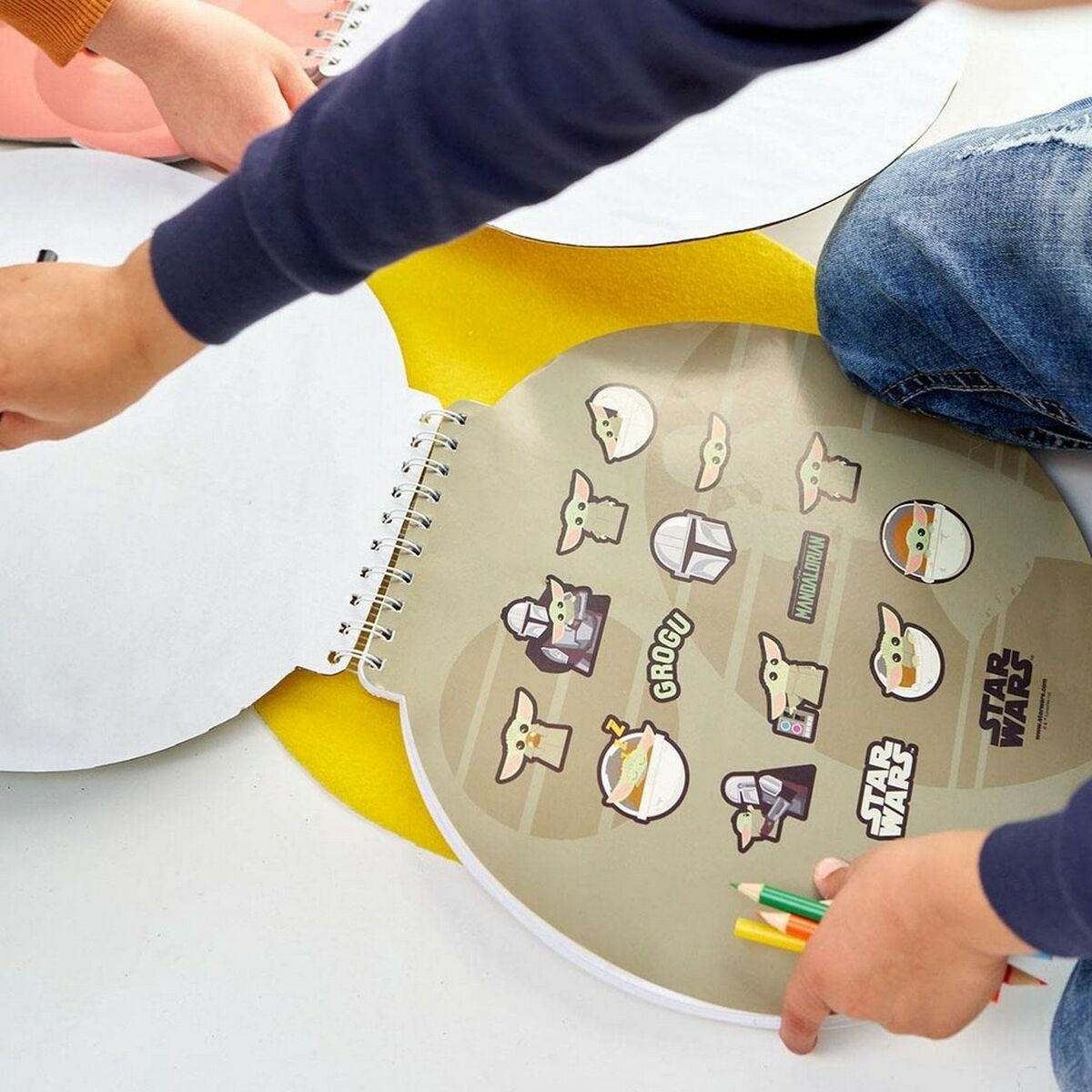 Set de Papetărie The Mandalorian Verde Notebook