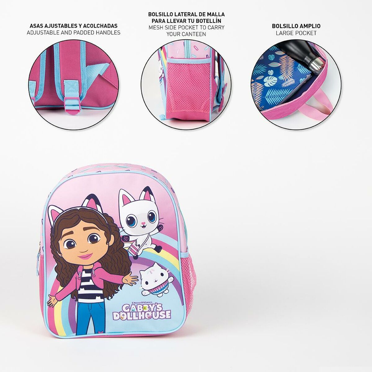 Ghiozdan Gabby's Dollhouse Roz 25,0 x 20,0 x 30,0 cm