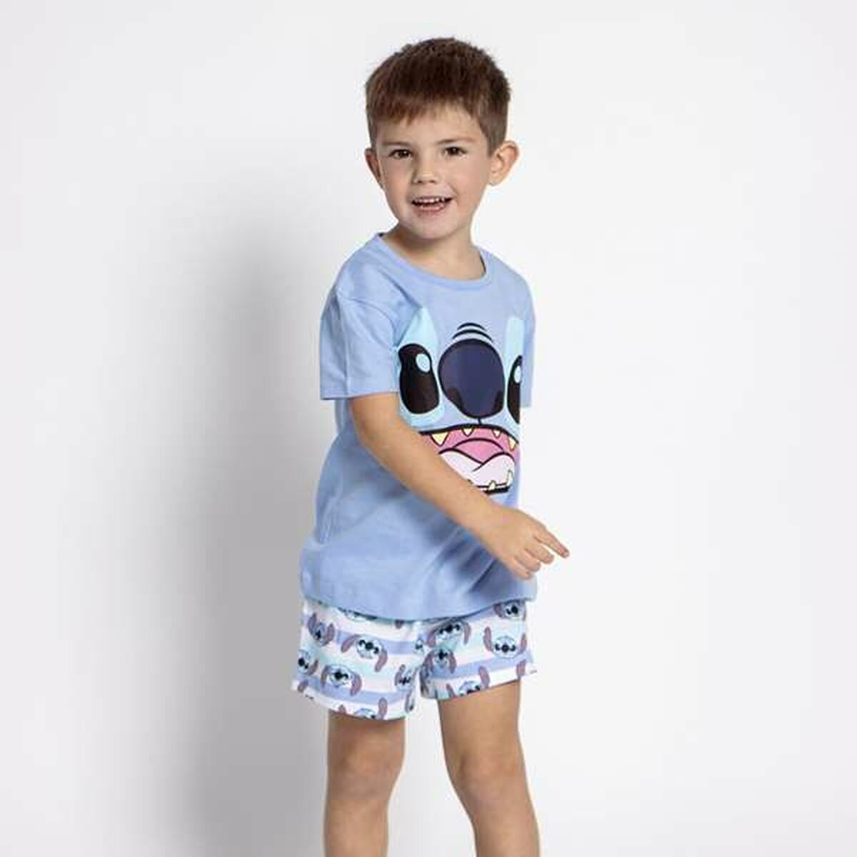 Pijama Infantil Stitch Albastru (6 Ani)