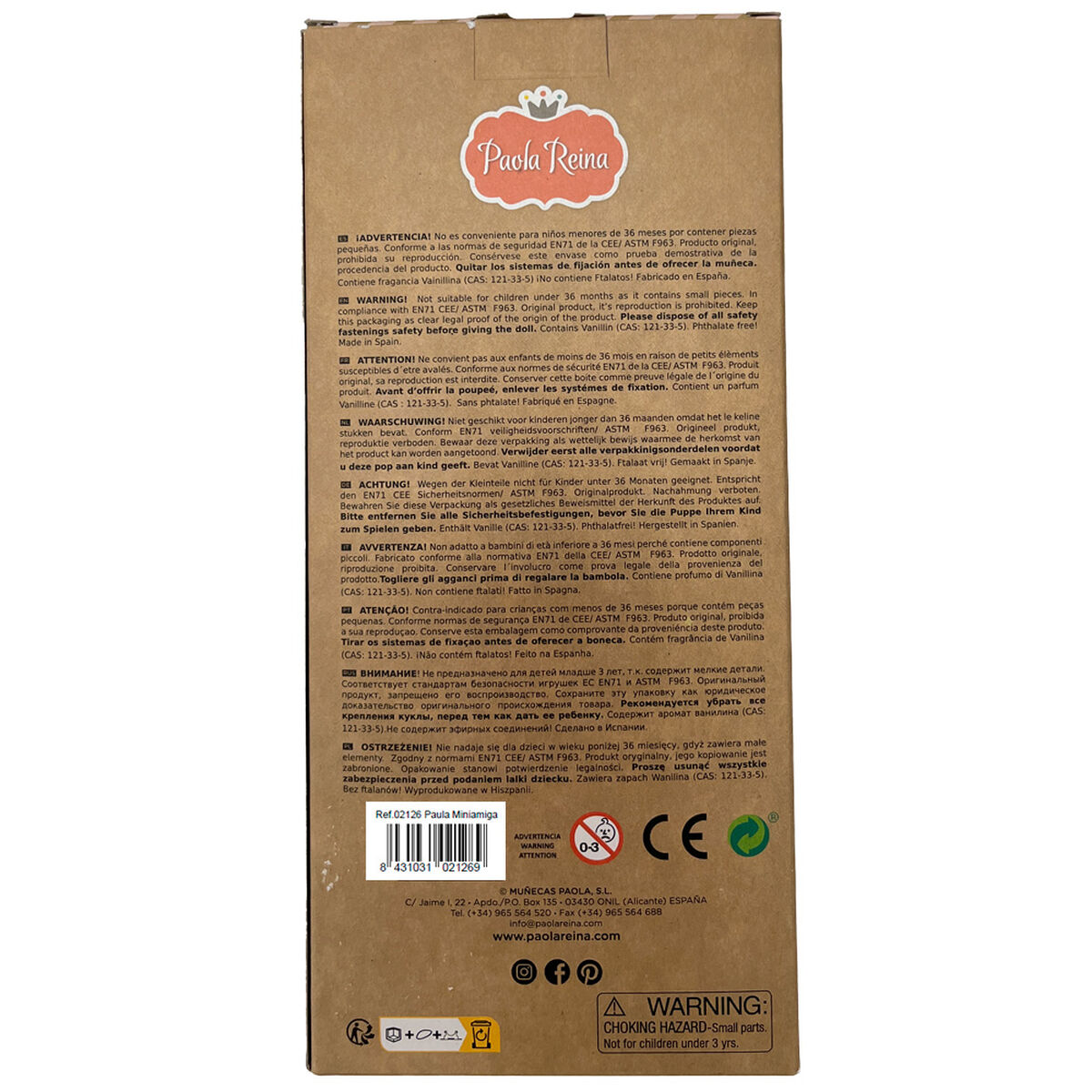 Păpușă Paola Reina Paula 21 cm