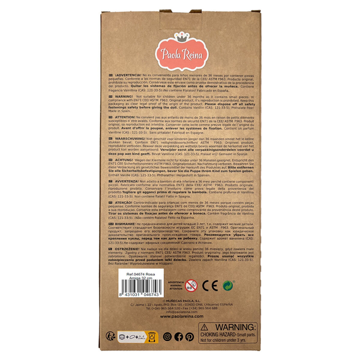 Păpușă Paola Reina Rosa 32 cm