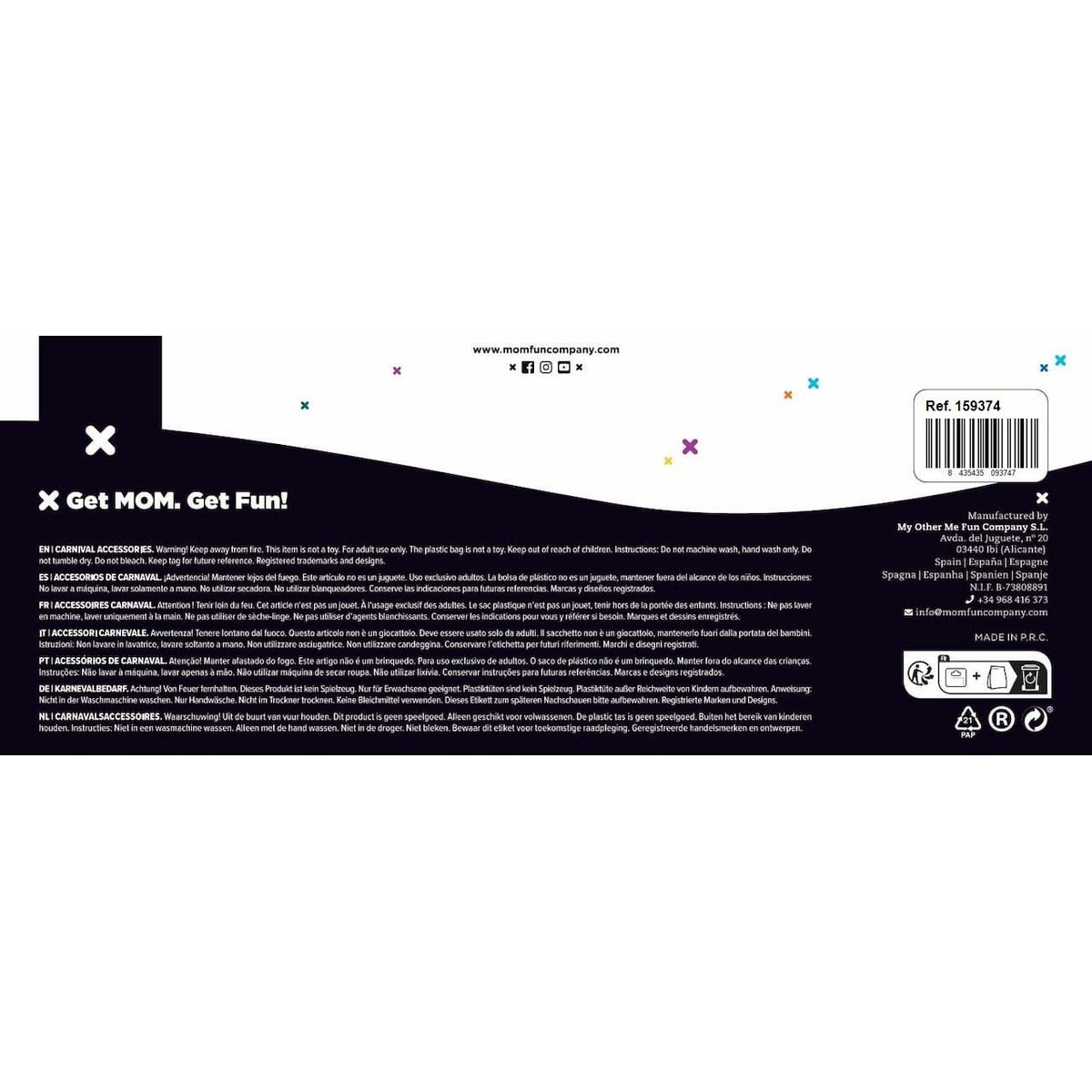 Decorațiune pentru Halloween My Other Me Vrăjitoare 20 x 20 x 60 cm