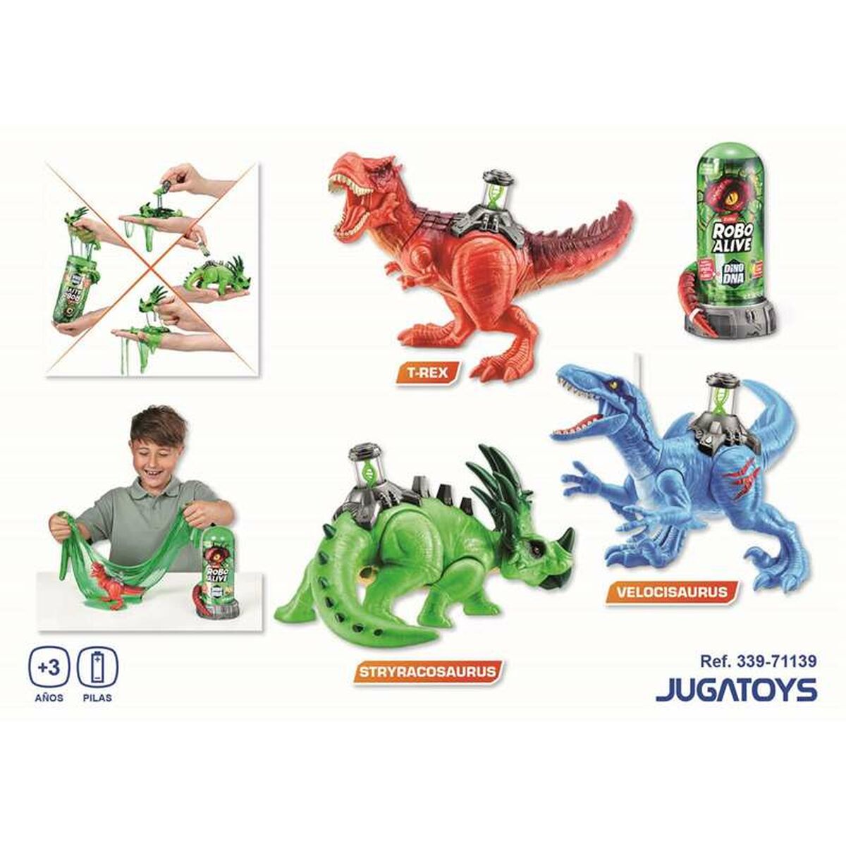 Figurine de Acțiune Zuru Robo Alive Dino Dna