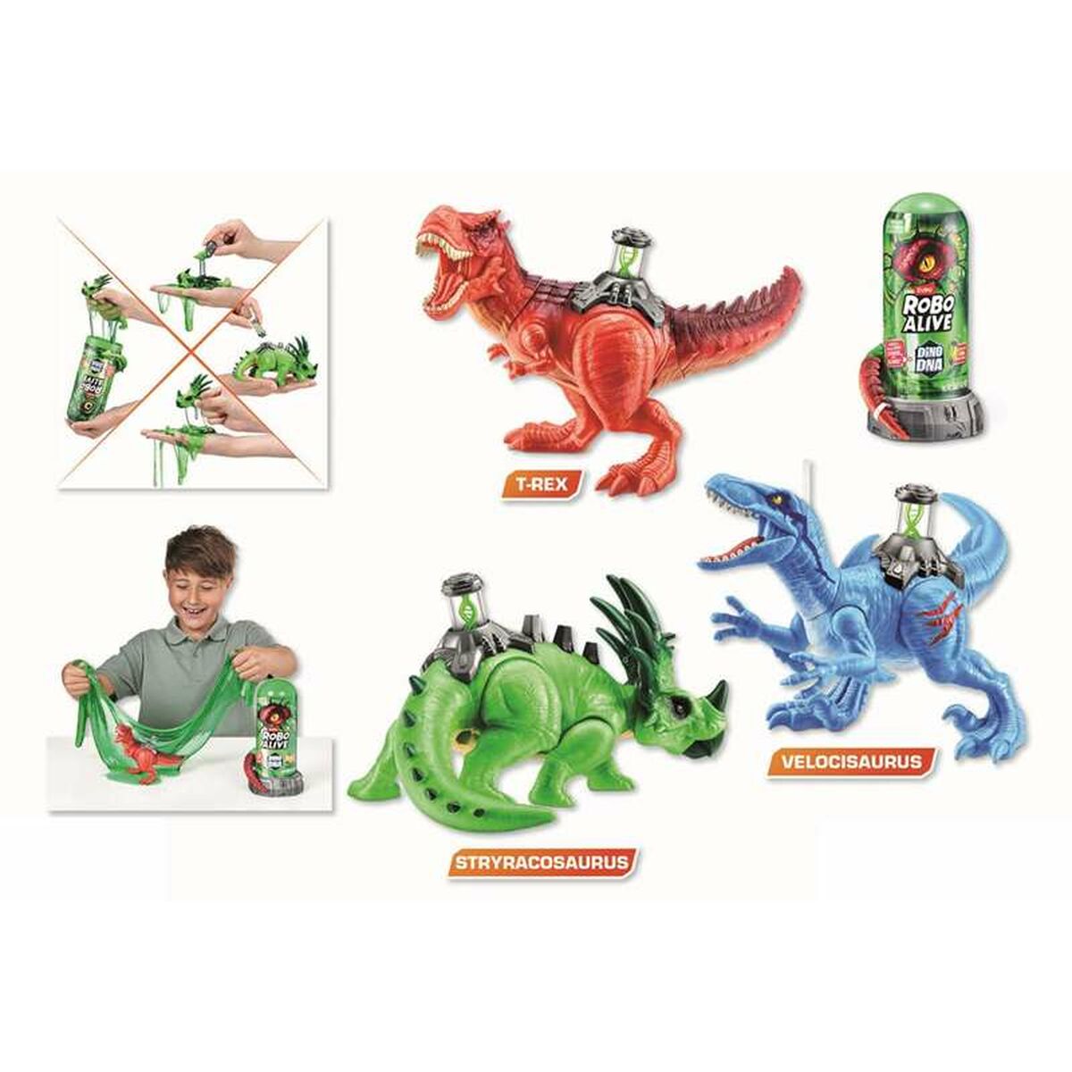 Figurine de Acțiune Zuru Robo Alive Dino Dna