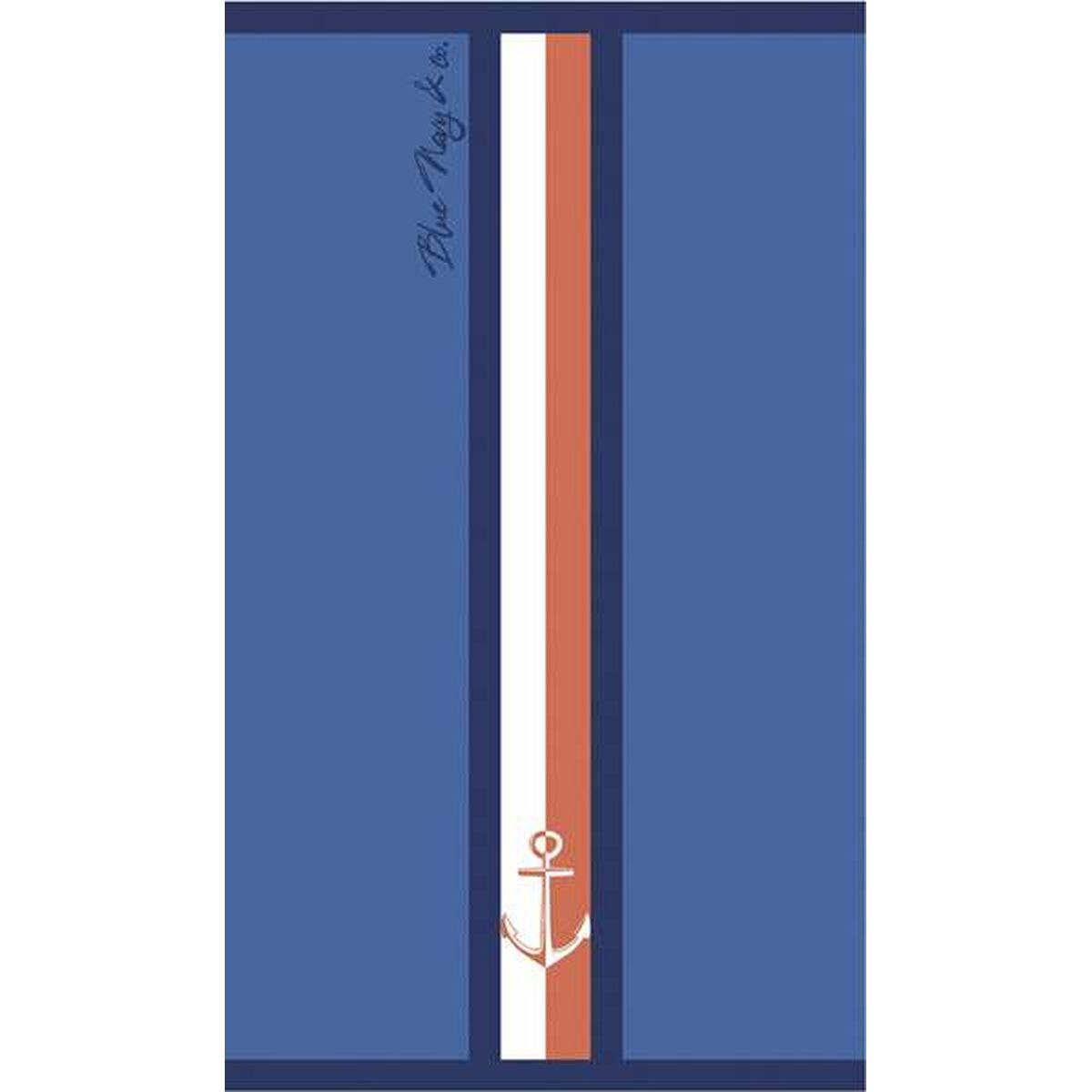 Prosop de Plajă Secaneta Portals Bleumarin 90 x 165 cm Jacquard