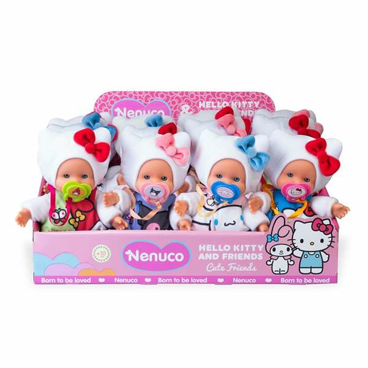 Păpușă bebeluș Nenuco Hello Kitty 15 cm