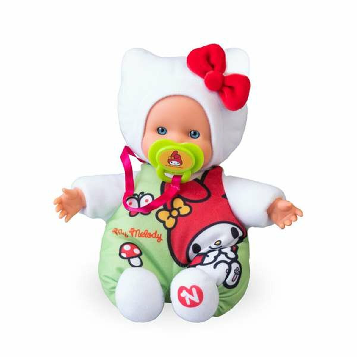 Păpușă bebeluș Nenuco Hello Kitty 15 cm