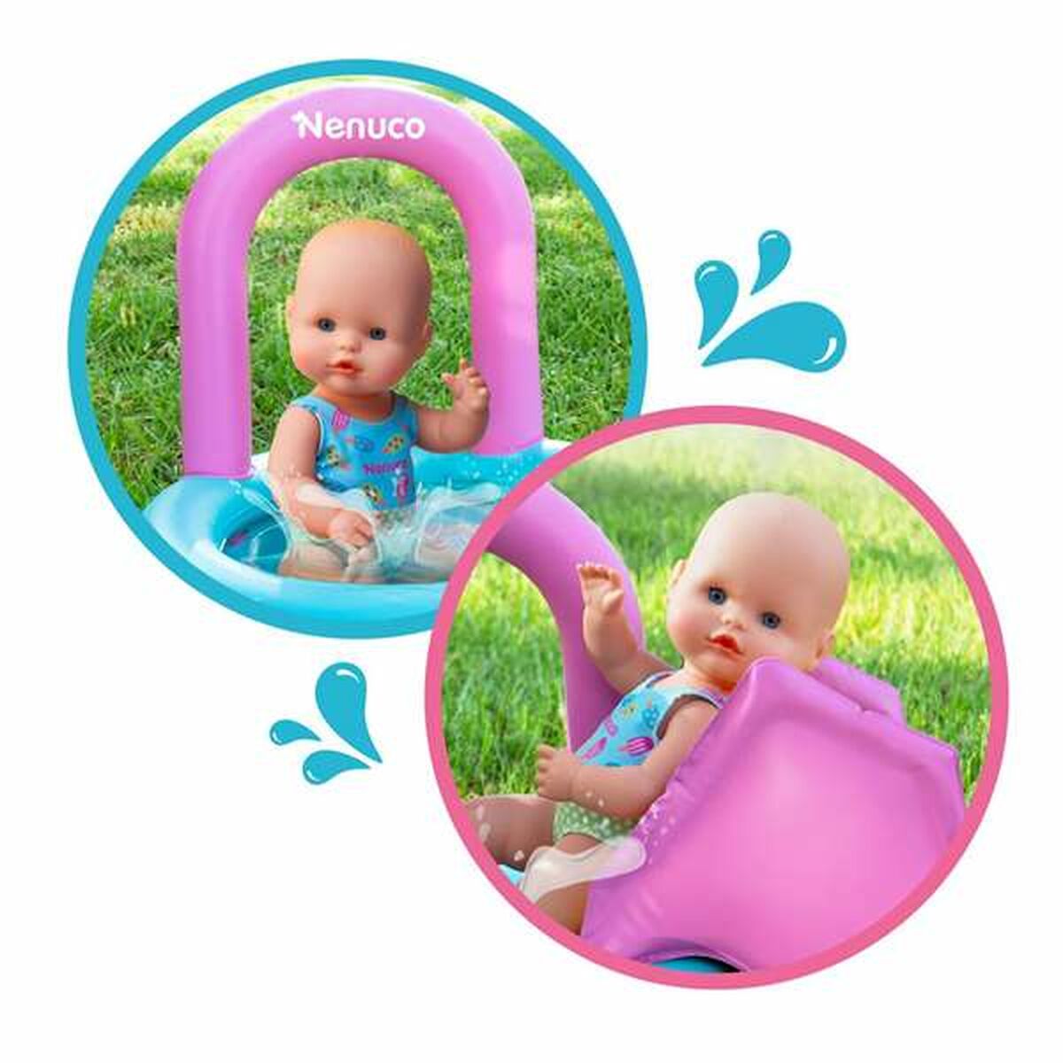 Păpușă Bebe Nenuco Pool Party 35 cm