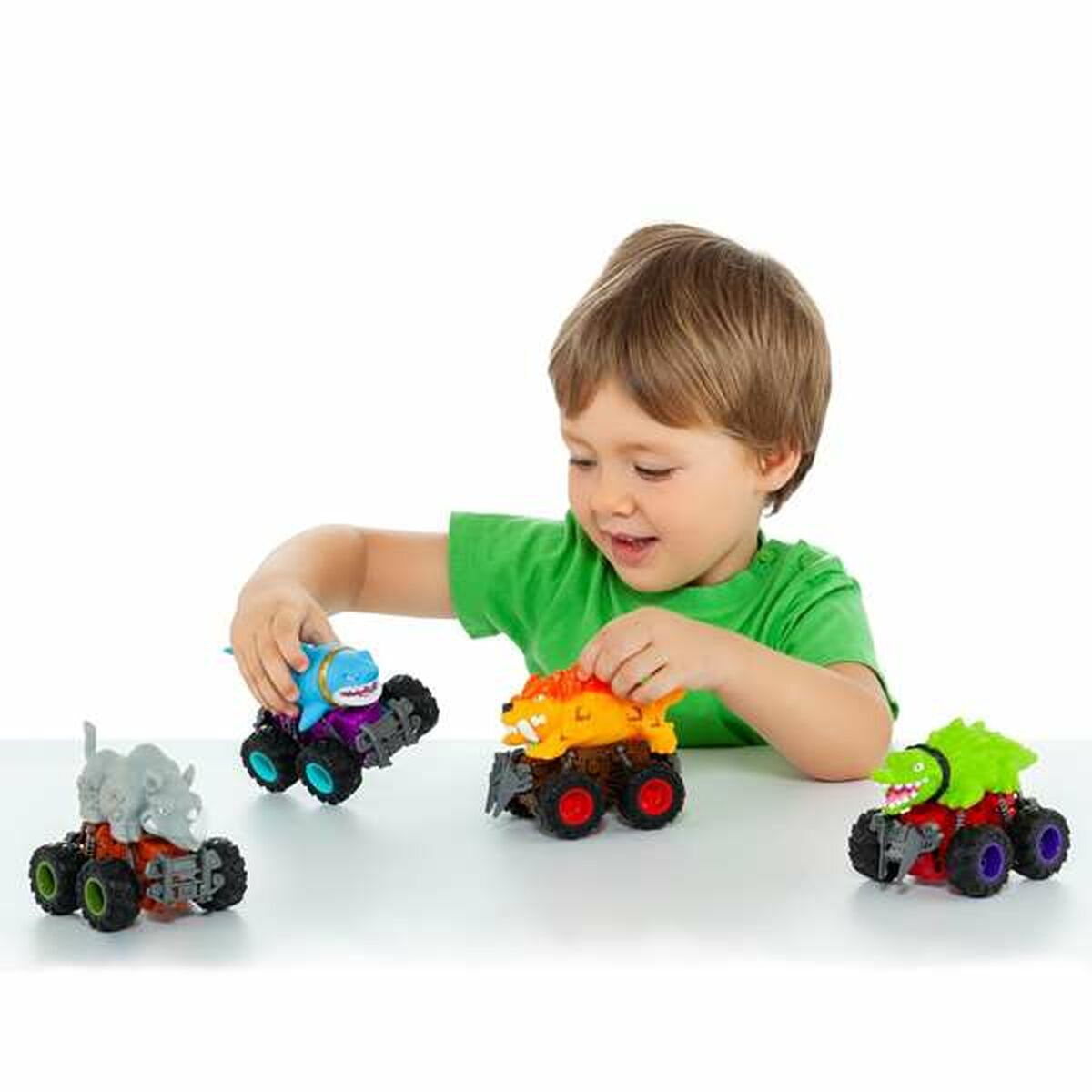 Mașinuță de jucărie cu mecanism de frecare Moltó Beast Wheels Multicolor