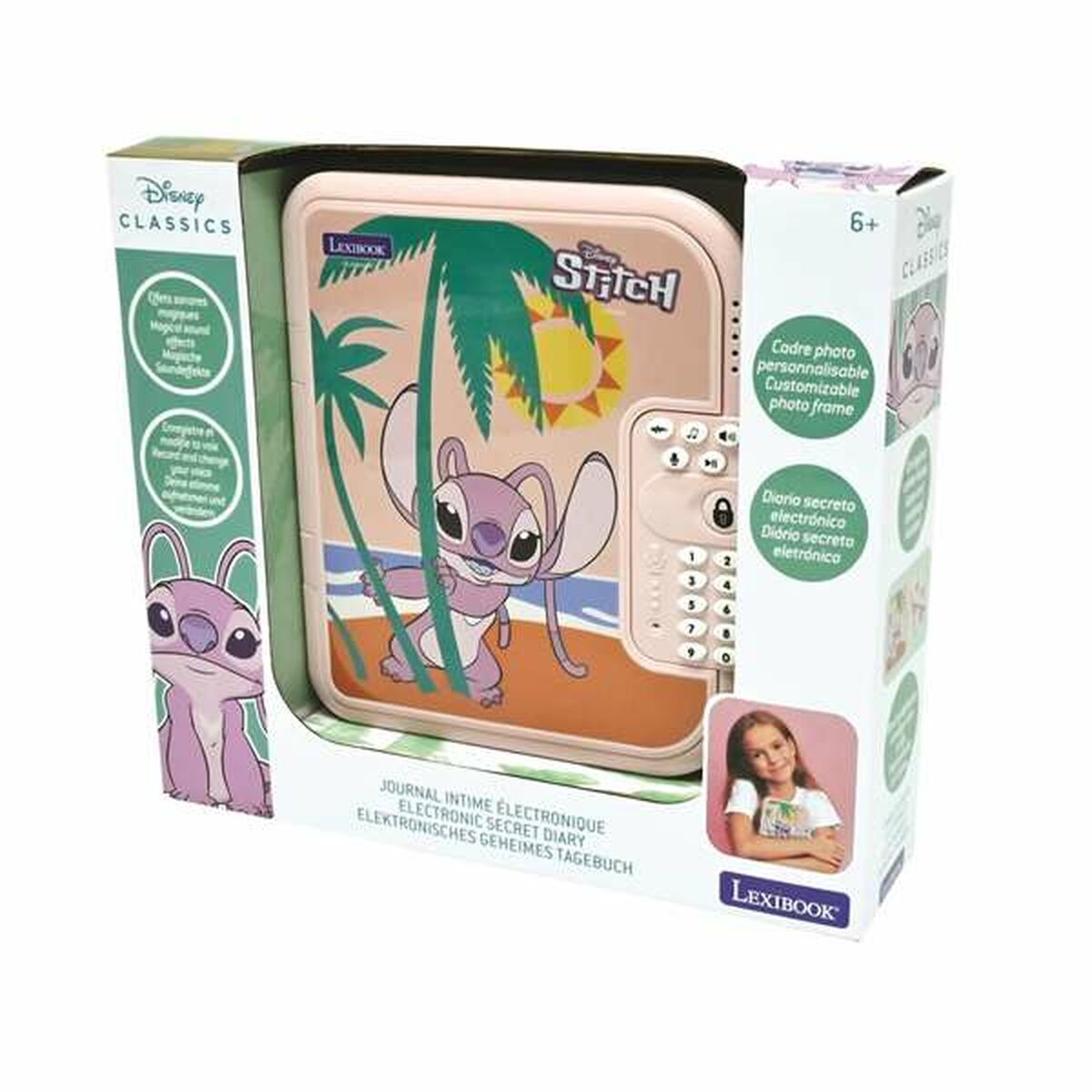 Jucărie interactivă Stitch Angel Roz Agendă