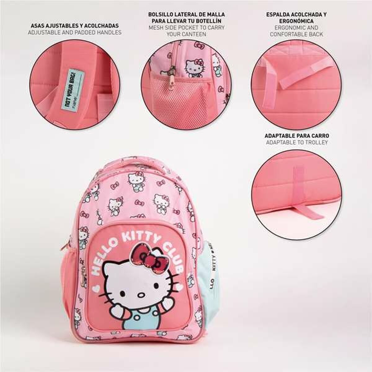 Rucsac pentru Copii Hello Kitty Roz