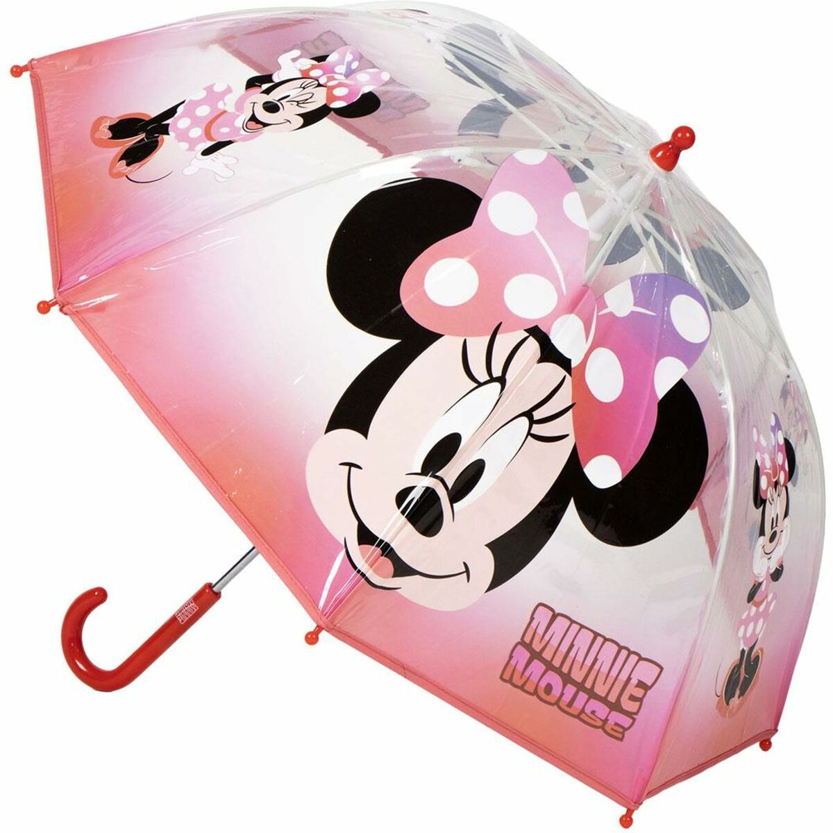 Umbrelă Minnie Mouse Roșu Ø 71 cm 45 cm