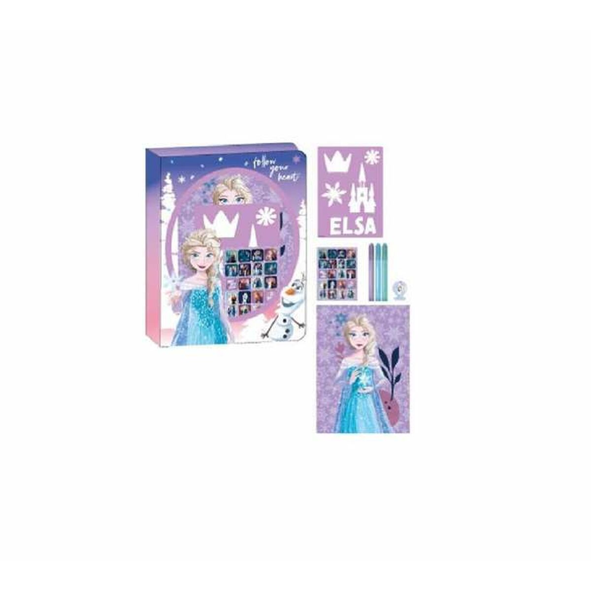 Set de Papetărie Frozen Multicolor 8 Piese