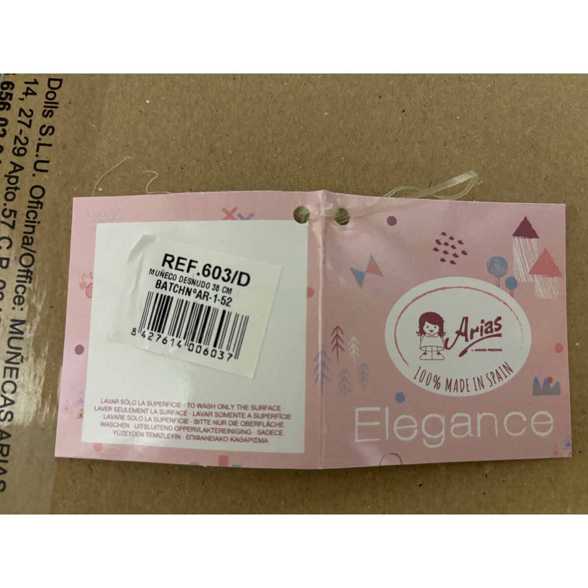 Păpușă Bebe Arias Andie 38 cm