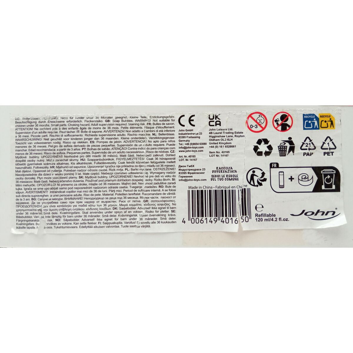 Aparat baloane săpun Disney 40 x 3 cm