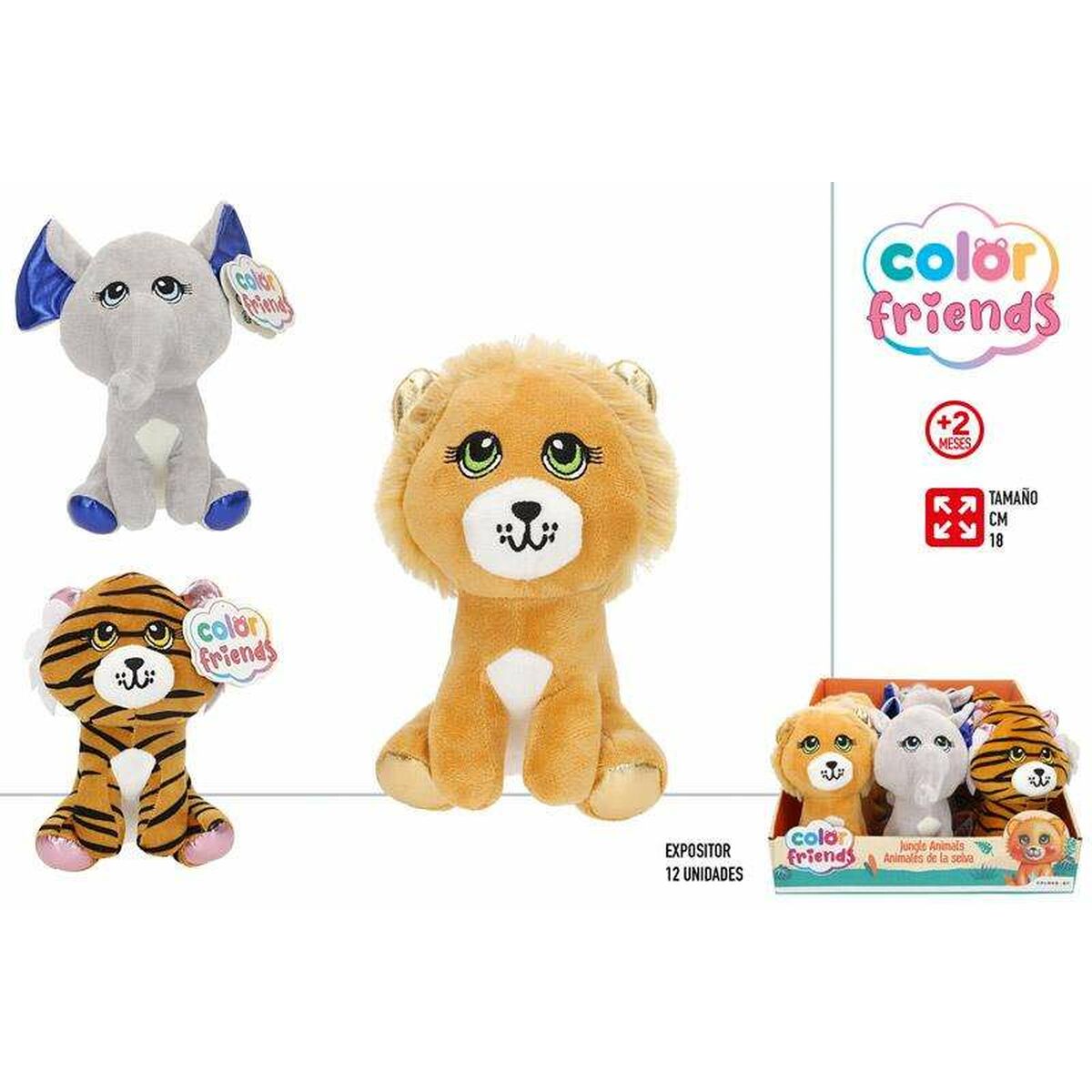Jucărie de Pluș Colorbaby Animals 18 cm 1 Unități