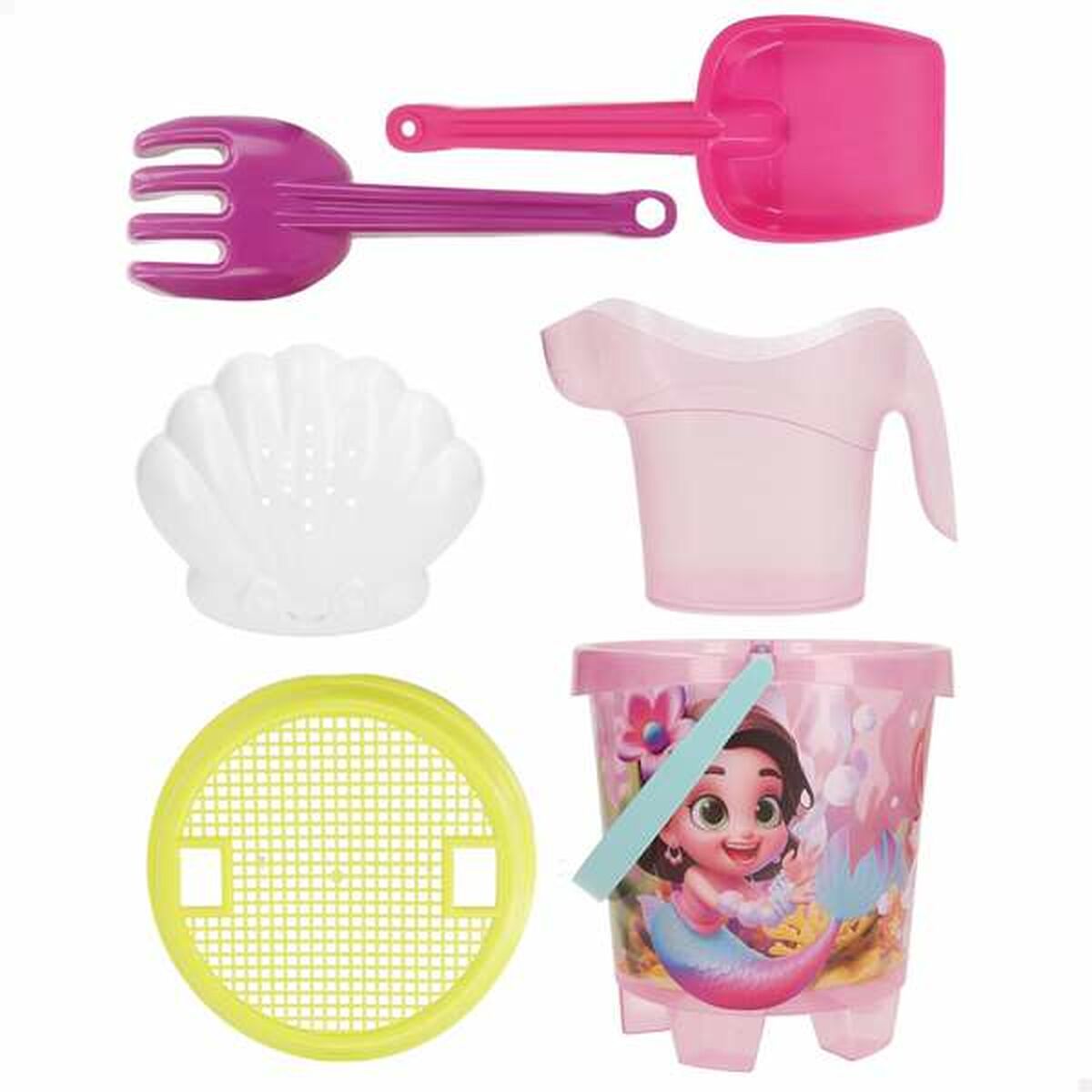 Găleată de plajă Aktive 18 cm Sirenă