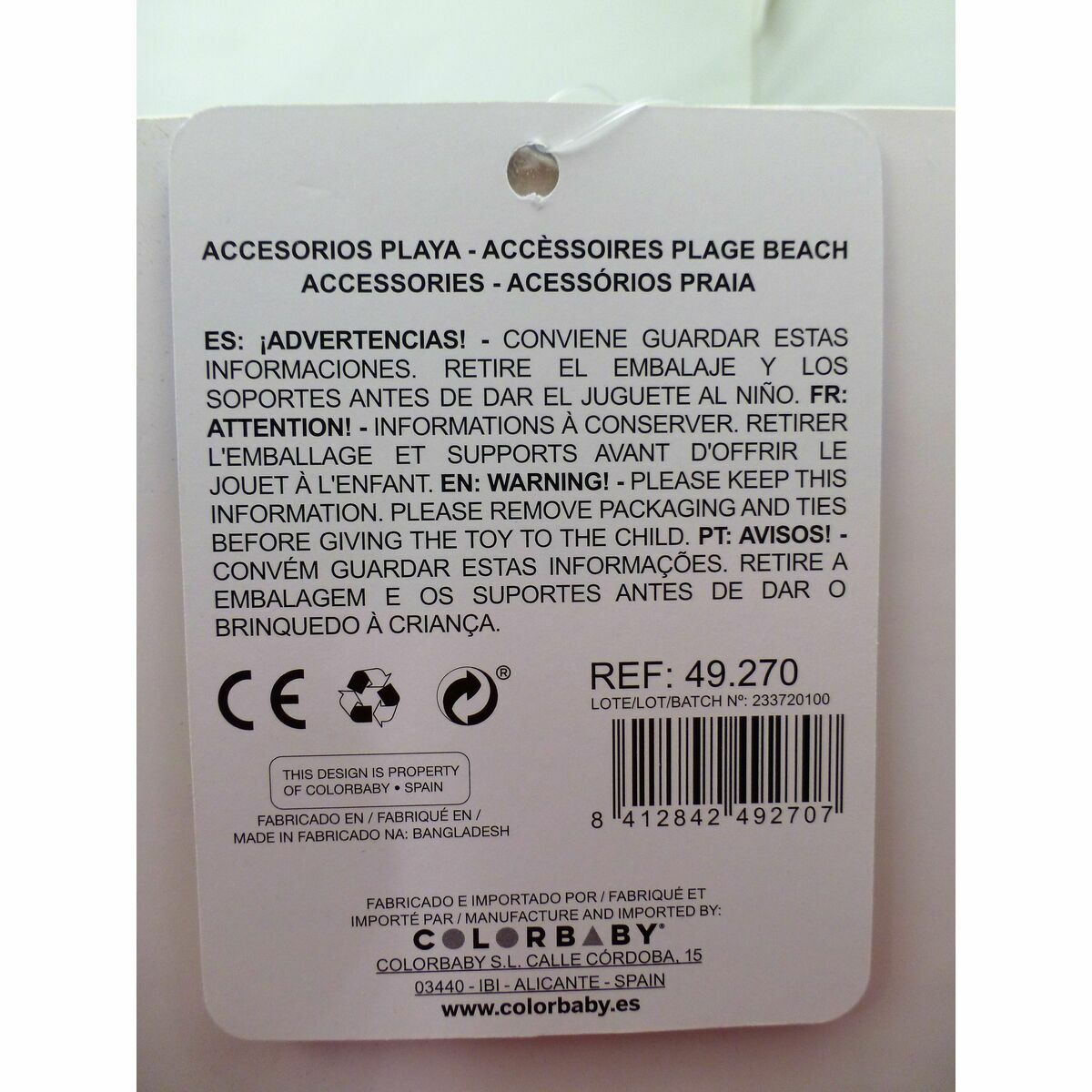 Set de jucării de plajă Colorbaby 18 cm