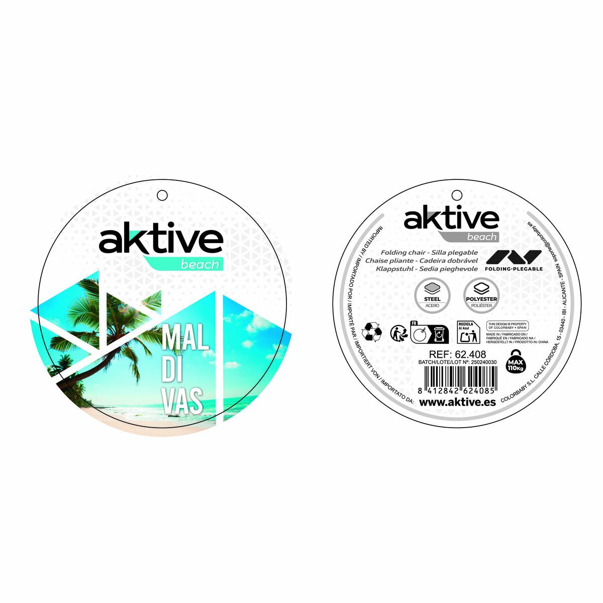 Scaunul Pliabil Aktive 45 x 40 x 70 cm